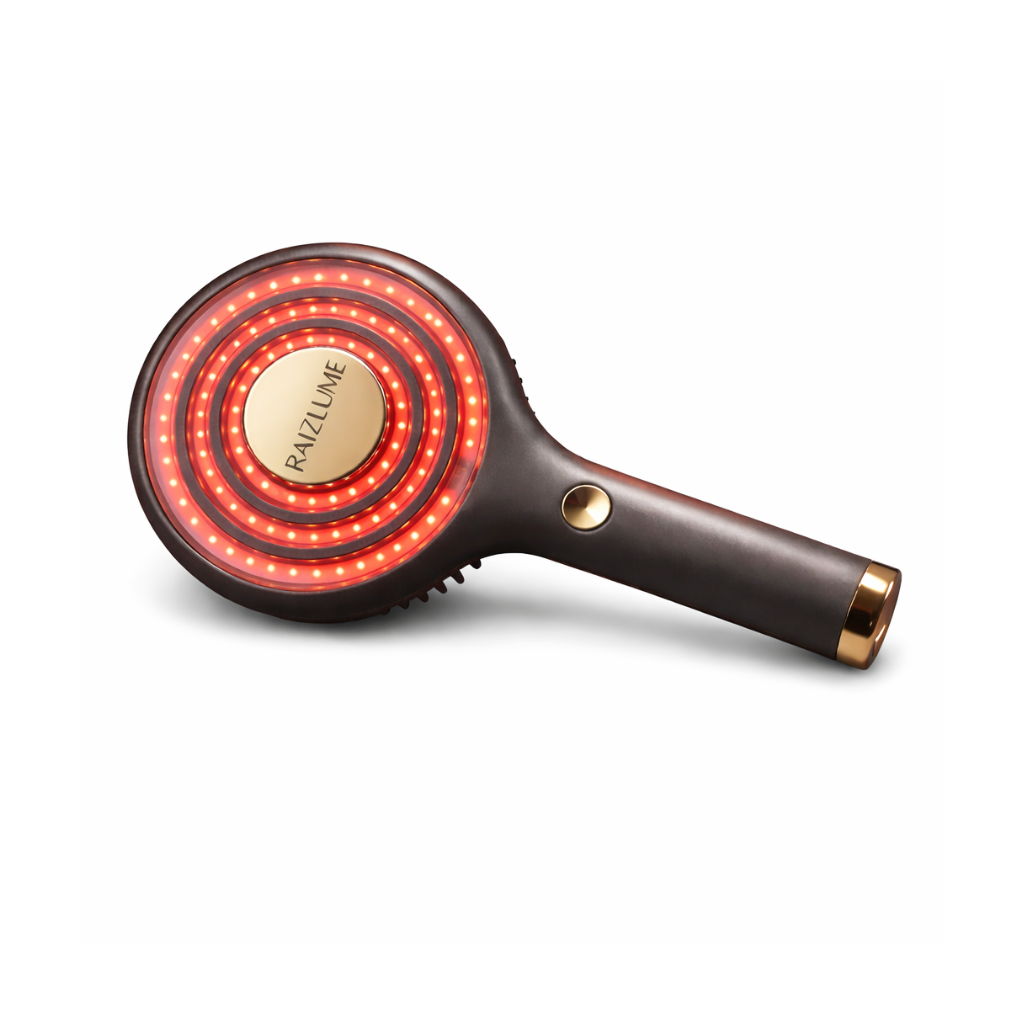 Escova LED Luz Vermelha 650nm para Couro Cabeludo RaizLume Pro